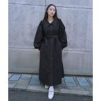 トレンチコート コート tulle layered trench coat レディース