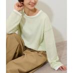 ニット セーター 「25AW新作 / 2枚セット」シアーモヘヤブレンドTEEレイヤードプルオーバー レディース