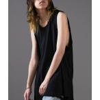 майка Cut-in damage tank top/ порез . включая повреждение майка мужской женский 