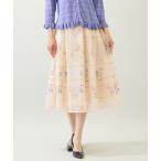 ショッピング刺繍 スカート 「セットアップ対応」パネル風刺繍スカート