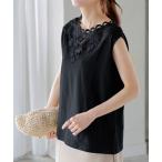 タンクトップ ノースリーブ 前後レースデザインタンクトップ レディース