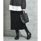 スカート スエード＊リブワークス