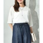 tシャツ シアーベロア５分袖プルオ