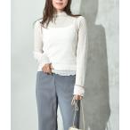 tシャツ 総レースハイネックプルオ
