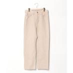 「THE SHISHIKUI」 加工デニムパンツ 27 ベージュ レディース