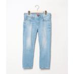 [RED CARD TOKYO] обработка Denim брюки 24 голубой женский 