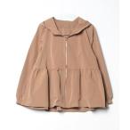 「Pierrot」 ジップアップブルゾン L ベージュ レディース