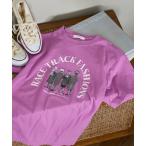 tシャツ Autumn Girls photo アーチロゴTシャツ/フォトTシャツ レディース
