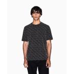 tシャツ 「A|X アルマーニ エクスチェンジ」オールオーバーロゴ 半袖クルーネックTシャツ/REGULAR+ メンズ