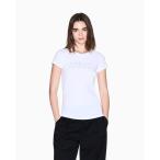 ショッピングアルマーニ tシャツ 「A|X アルマーニ エクスチェンジ」ストーンロゴ 半袖クルーネックTシャツ/SLIM（ZOZO限定カラー含） レディース