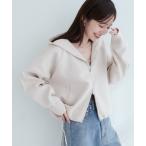 ブルゾン アウター 「WEB限定」ニットジップフーディーブルゾン レディース