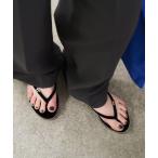 サンダル ベルベットトングサンダル レディース