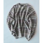ショッピングセーター セーター ニット 5ゲージ マルチジャガード シャギーニット メンズ レディース