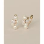 ショッピングイヤリング イヤリング Bubbloop パールづくしイヤリング ノンホールピアス レディース