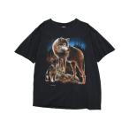 tシャツ 「USED」90’s “Wolf” アニマル Tシャツ メンズ レディース