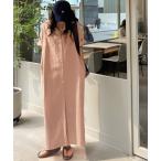 シャツワンピース ロングシャツワンピース