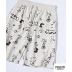 パンツ PEANUTS プリント総柄ミニ裏毛ハーフパンツ メンズ レディース