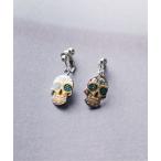  серьги * Skull узор серьги ( обе уголок для ) женский мужской 