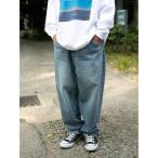 ジーンズ “Selena” Wide Tapered Denim Pants (Damage) メンズ レディース