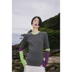 ニット セーター POINT BORDER BLOCKING KT レディース