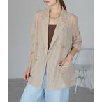 ジャケット テーラードジャケット メッシュ　テーラードジャケット レディース