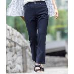 スラックス パンツ 2025年夏「接触冷感」スリムストレートパンツ レディース
