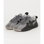 「Onitsuka Tiger」 ローカットスニーカー 23.5 チャコールグレー×ブラック レディース
