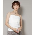 キャミソール ストレッチポンチカップ付きベアトップキャミソール