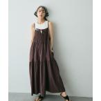 ワンピース 前後2wayシャーリングキャミワンピース