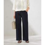 ショッピング冷感 ジーンズ デニム デニムパンツ 「接触冷感/ストレッチ」デニムワイドパンツ レディース