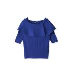 ショッピングオフショルダー ニット セーター オフショルダーリブニット「手洗い可能」 レディース