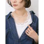 tシャツ 花レースタンク レディース