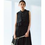 ブラウス シャツ 「入江未悠さんコラボ」ギャザーライトデシンティアード ブラウス レディース