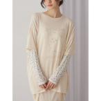 tシャツ cat ribbonレイヤードロンT レディース