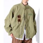 ショッピングショート ブルゾン アウター 「GLOSTER/グロスター」ミリタリーテイスト ショート丈モッズブルゾン 裏メッシュ メンズ レディース