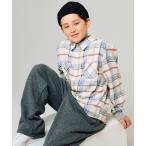 ブラウス シャツ ハッピーチェックシャツ キッズ 子供服 男の子 女の子