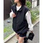 ショッピングベスト ベスト ジレ 「WEB限定」「ユニセックス」撥水ドロストナイロンベスト メンズ レディース