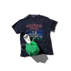 ハンドバッグ SHIRT FABRIC DRAWSTRING BAG Green Stripe