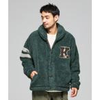 ショッピングボア コート ジャケット シャギーボアレタードJK メンズ レディース