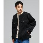 ショッピングコーデュロイ ジャケット ノーカラージャケット ノーカラーコーデュロイJK メンズ