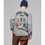 tシャツ 「ボディー綿100%」チルタイムロンT(キーホルダー) メンズ