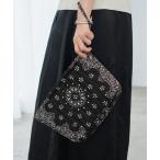 ポーチ MALUS/マリュス BANDANA QUILTING POUCH ポーチ レディース