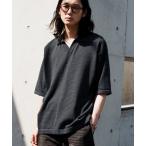 ポロシャツ PIN BORDER KNIT POLO メンズ