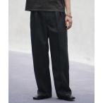 スラックス SEMI WIDE STRAIGHT WOOLY SLACKS メンズ