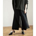 パンツ シフォンレイヤードパンツ レディース