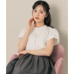 ブラウス シャツ 「大人フェミニン・華奢見え・通勤」フロントフリルシャツ レディース
