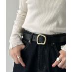 ベルト コーデにひとさじ、高級感。牛床革アソートバックルレザーベルト レディース