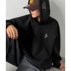 パーカー 「JaVaジャバコラボ」ゆったり着られる大人カジュアル！ダンボール刺繍パーカー メンズ