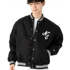 「NEW ERA」 スタジャン L ブラック メンズ