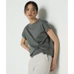 tシャツ コットン強撚ポンチ デザインタックシャツ レディース